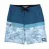 Pelagic Slate Blue Water Fish Camo Stacked Short Clothing & Gifts