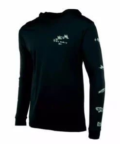 Pelagic Black Aquatek Gyotaku Hoodie L/S Performance Shirt