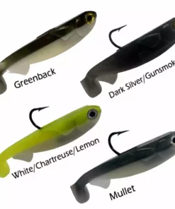 Lures R&R Tackle 6" Tough 1.5OZ Soft Plastic Line Through Swim Bait Lure