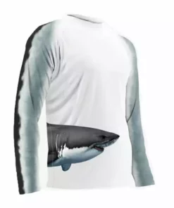 Capt. Harry's Products Adult L/S Great White Wrap Around Performance Shirts