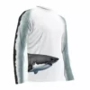 Capt. Harry's Products Clothing & Gifts Youth L/S Great White Wrap Around Performance Shirt UPF50