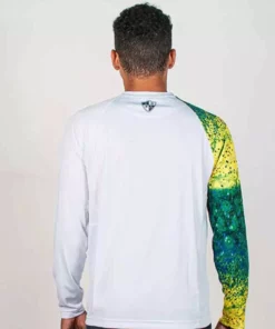 SA Company SA White Mahi Fade L/S Performance Shirt
