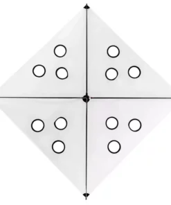 SFE Extra Heavy Wind Kite 12 Holes White Fishing Accessories