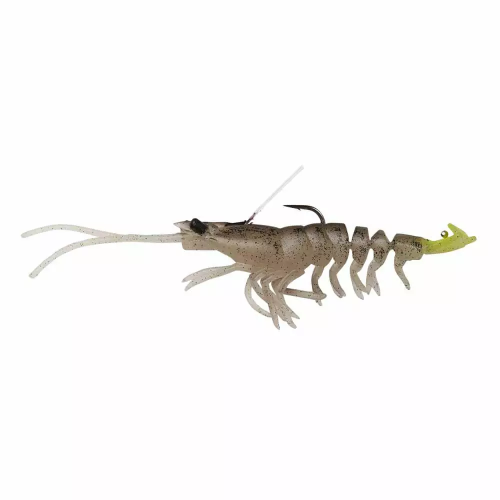 Savage Bait Gear Plastic 3.5In Soft Shrimp 3D Lure Weedles 6 Savage Gear 3.5IN 3D Shrimp Weedless Lure Soft Plastic Baits