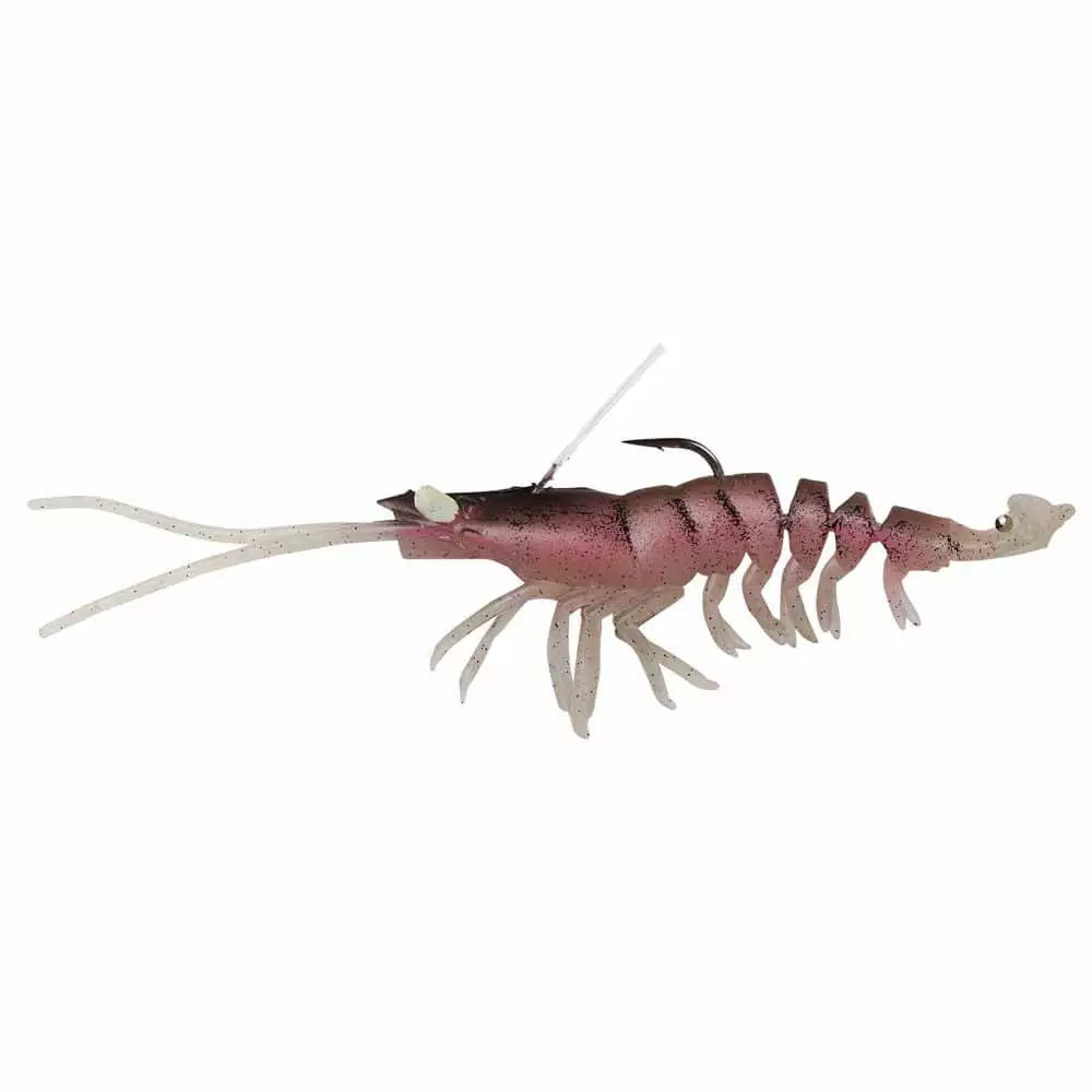 Savage Bait Gear Plastic 3.5In Soft Shrimp 3D Lure Weedles 8 Savage Gear 3.5IN 3D Shrimp Weedless Lure Soft Plastic Baits