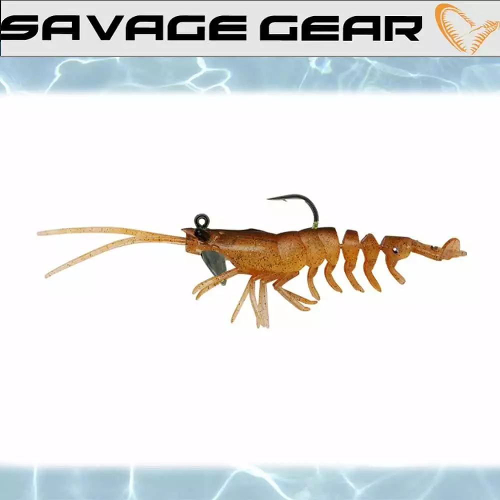 Lure Lure Gear Savage 3.5In 2Pk 3D Rtf Shrimp 7 Lures Savage Gear 3D Shrimp RTF 3.5IN 2Pk Lure