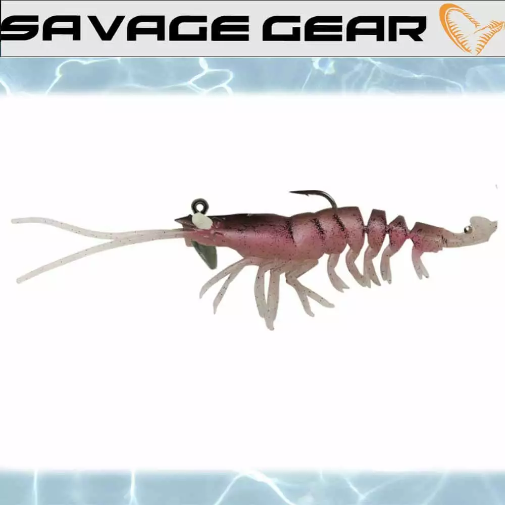 Lure Lure Gear Savage 3.5In 2Pk 3D Rtf Shrimp 8 Lures Savage Gear 3D Shrimp RTF 3.5IN 2Pk Lure