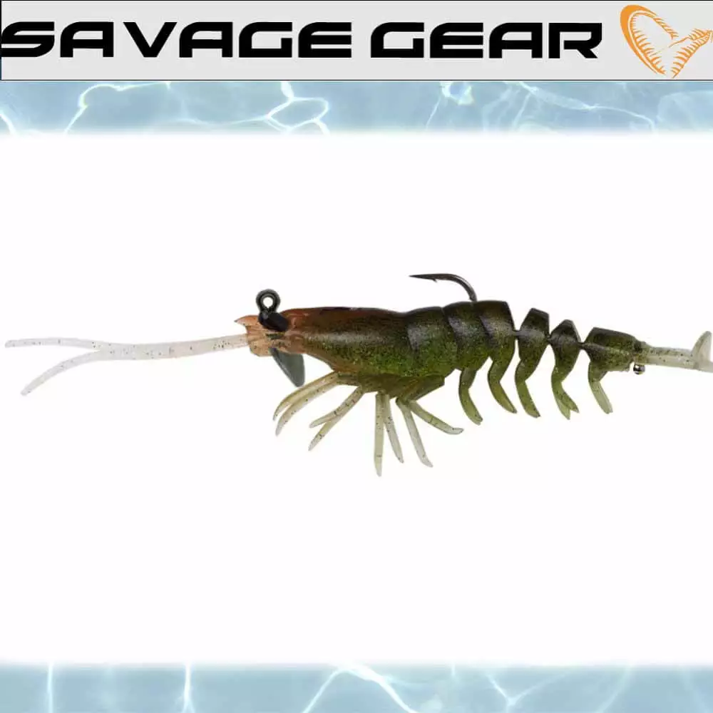Lure Lure Gear Savage 3.5In 2Pk 3D Rtf Shrimp 9 Lures Savage Gear 3D Shrimp RTF 3.5IN 2Pk Lure