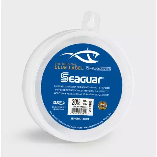 Seaguar Label Leader 100Yd Fluorocarbon Clear Blue 3 Seaguar 100YDS Clear Blue Label Fluorocarbon Leader