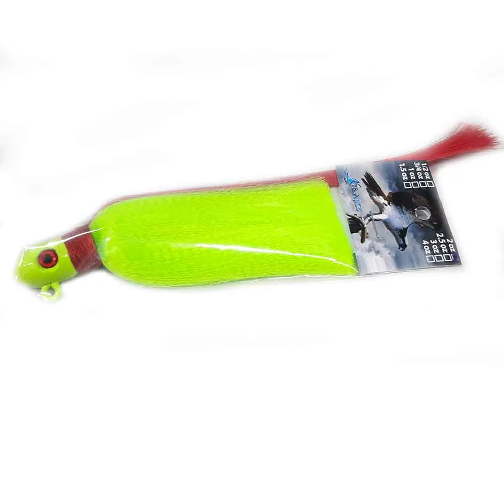 T&A Jigs Lures 1.5OZ BULLET 3D EYES FLAIR HAWK JIG