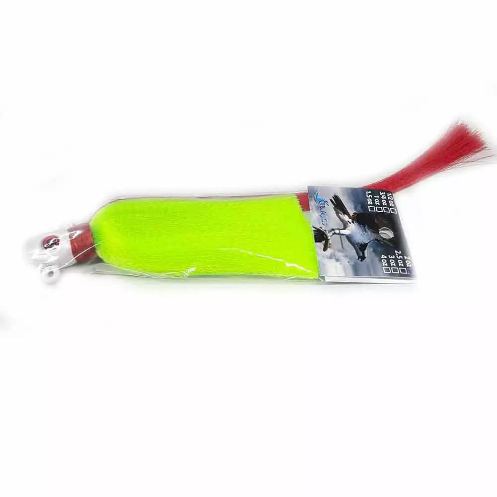 T&A Jigs Lures 1.5OZ BULLET 3D EYES FLAIR HAWK JIG