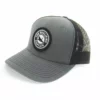 Clothing & Gifts The Qualified Captain Embroidered Charcoal/Black Trucker Hat