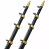Taco Marine Tele-Outrigger Pole Ot Aluminum 18Ft Outdoor Boating Marine, Black/Gold 1 Marine, Boating & Outdoor Taco Marine OT Aluminum 18FT Black/Gold Tele-Outrigger Poles