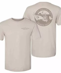 The Qualified Captain Khaki Skeleton Tee Shirt