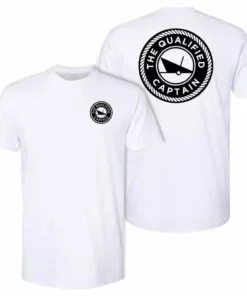 The Qualified Captain White/Black Qualified S/S Tee Shirt Clothing & Gifts