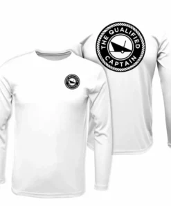 The Qualified Captain White Performance Crew Shirt Clothing & Gifts