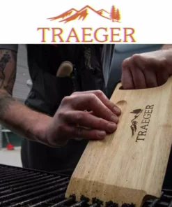 Traeger Wooden Grill Grate Scrape