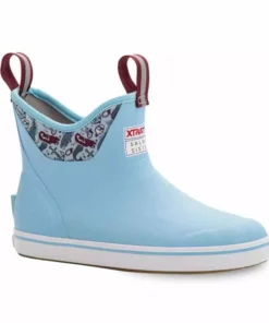Clothing & Gifts Xtratuf Womens Salmon Sisters Blue Mermaid Ankle Deck Boot