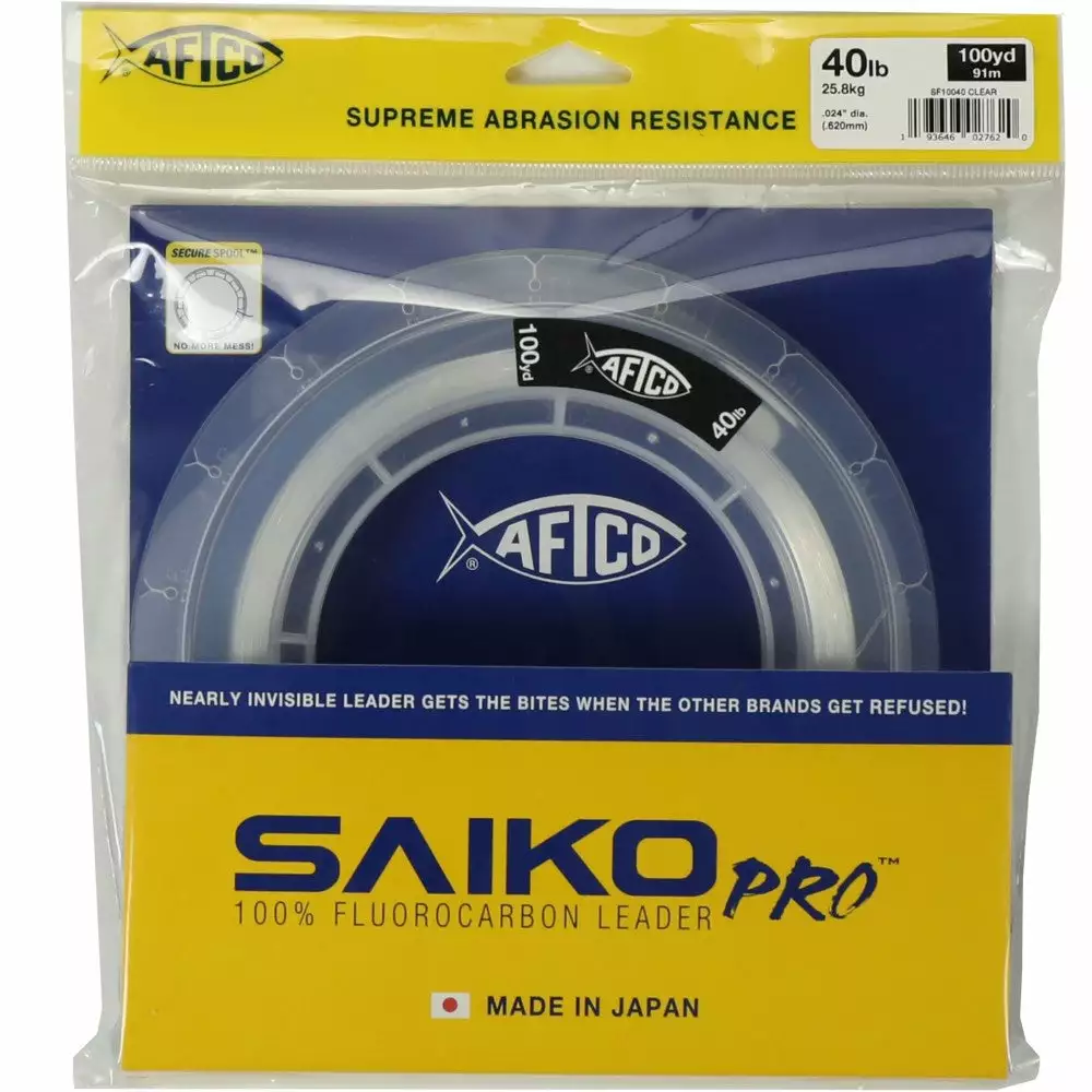 Aftco Saiko Leader 100Yd Pro Fluorocarbon Mfg Clear 3 Aftco Mfg Aftco 100YDS Clear Saiko Pro Fluorocarbon Leader