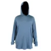 Aftco Heather Shirt Apparel Clothing Samurai 2 Performance Hooded L/ Space Blue 1 Aftco Apparel Aftco Space Blue Heather Samurai 2 L/S Hooded Performance Shirt Clothing & Gifts
