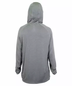 Aftco Apparel Aftco Samurai Sun Protection Hooded Performance Shirt Steel Heather