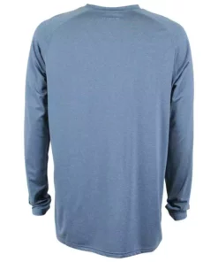 Aftco Apparel Aftco Samurai L/S Sun Protection Performance Shirt In Space Blue Heathe