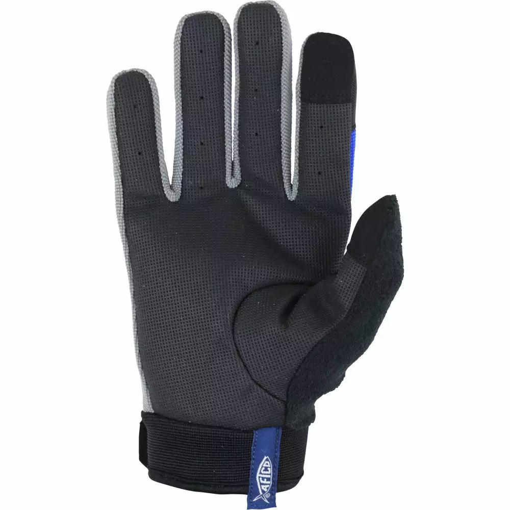 Aftco Apparel Glove Utility Fishing Blue 4 Aftco Apparel Fishing Accessories Aftco Blue Utility Gloves