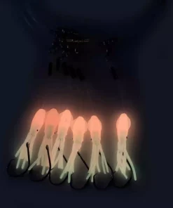 Capt. Harry's Products Terminal Tackle Capt. Harry's Deep Dropping Yellow Eye Pink Glow Squid Rig