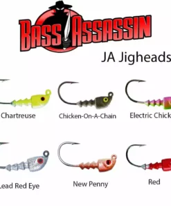 Bass Assassin 1/2OZ JA Jighead 4Pk Lures