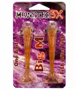 Monster3X Monster 3X Big M Shrimp 4 3/4IN 2Pk