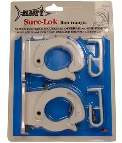 Black Marine Products Black's Sure-Lok White Rod Hanger