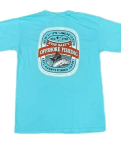 Capt. Harry's Products Imperial Sailfish S/S Lagoon Blue T-Shirt Clothing & Gifts