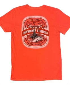 Capt. Harry's Products Clothing & Gifts Imperial Sailfish S/S Bright Salmon T-Shirt