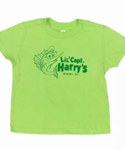 Capt. Harry's Products Clothing & Gifts Lil Capt Harry's Green Cotton T Shirt