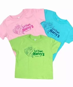 Capt. Harry's Products Lil Capt Harry's Pink Cotton T Shirt Clothing & Gifts