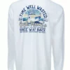 Capt. Harry's Products Capt. Harry's Flywheel Boat Long Sleeve T-Shirt In White Clothing & Gifts