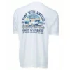 Capt. Harry's Products Clothing & Gifts Flywheel Boat Short Sleeve T-Shirt In White