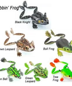 Soft Plastic Baits Chase Baits 2.55IN Big Bobbin’ Frog Soft Bait