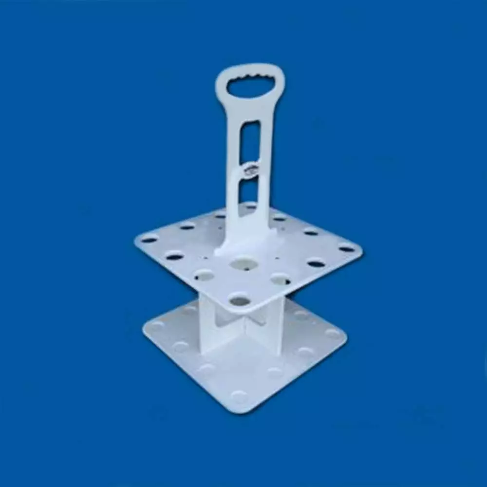 Deep Blue Rod Reel Fly Rod Tube Rack Hole Hold V-12 W/2 Polymer Up To 14 Marine 3 Deep Blue Marine Products V-12 Polymer Rod Rack Holds Up To 14 Rods And Reels W/2 Fly Rod Tube Holes