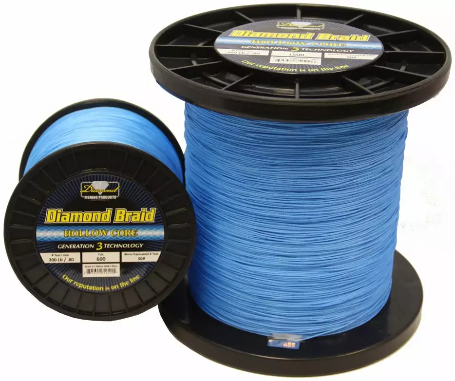 Line 8X Generation Iii Diamond 600Yd Fishing Braid Blue 3 Diamond Fishing Products Fishing Line Diamond Braid 8X Generation III 600YDS Blue