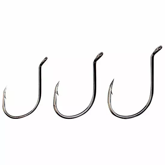 Tackle L1B Short Hook Shank Offset Terminal Eagle Claw Lazer Octopus Style Black 3 Eagle Claw L1B Lazer Octopus Style Short Shank Offset Black Hook Terminal Tackle