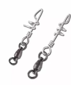 Fish N Stik Double Ring Corkscrew Snap 2pk