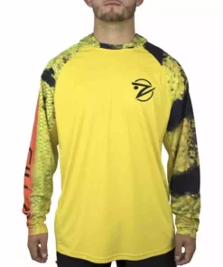 Clothing & Gifts Gillz UV Tournament L/S Peacock Bass Men's Performance Hoodie