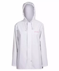 Grundens USA Grundens Petrus 88 White Hooded Women’s Fishing Jacket Clothing & Gifts