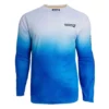 Clothing & Gifts Hook & Tackle Aqua Blue Skinz Wicked Dry & Cool Fishing Performance Shirt
