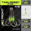 JYG ProFishing 4/0 Twin Assist Hook Cable