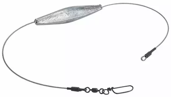 Wahoo Cigar Trolling Lead Terminal Tackle Rigged 3 Rigged Wahoo Cigar Trolling Leads Terminal Tackle