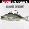 Live Target LIVETARGET 5IN 1 3/4 Oz Croaker Swimbait Lure Sinking Soft Plastic Baits