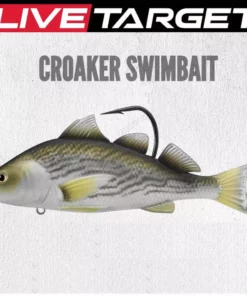 Live Target LIVETARGET 5IN 1 3/4 Oz Croaker Swimbait Lure Sinking Soft Plastic Baits