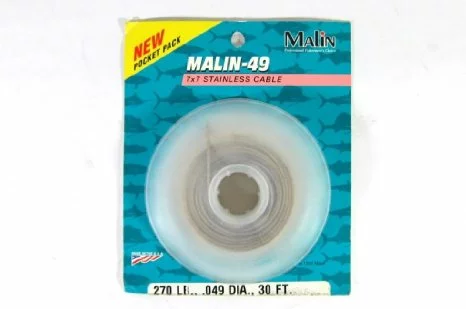 Malin Line Spool Cable Stainless Steel 30Ft Fishing 3 Fishing Line Malin Stainless Steel Cable 30ft Spool
